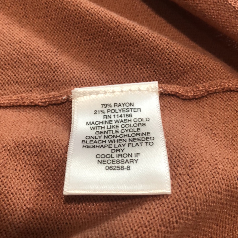 LIZ CLAIBORNE PEACH SLEEVELESS BLOUSE SIZE S - Picture 5 of 7